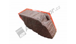 Mudguard upholstery LH brown