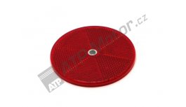 Red reflector d=80,00 mm