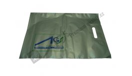 Plastic bag with AGS logo