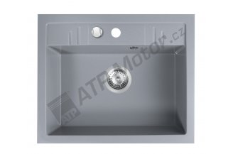 DRGM1/48/58GA: Granit sink oval grey