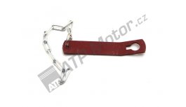 Plech zajišťovací s řetízkem