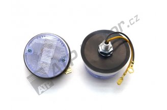 443312523109: Side lamp white 2-outlet