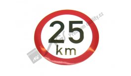 Konstrukční rychlost 25 km AGS