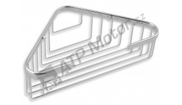 Rohová police velká hluboká Drátěný program chrom