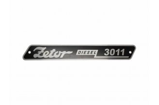 30115302AL: Decal ZET 3011 aluminium RH/LH