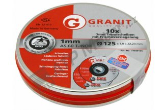 RK125x1,010KS: Kotouč řezný 125x1 sada 10ks