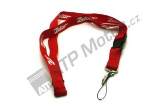 888501014: Klíčenka na krk ZET červená