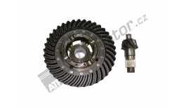 Gear and bevel pinion t=8/37