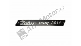 Nápis ZET 3011 hliníkový P/L