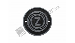 Emblem ZET plastic for oval bonnet