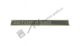 Nápis boční ZET 4320 L AGS