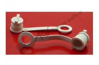 72114816B: Prachovka zástrčky ISO 12,5 bílá 7211-4815 AGS