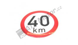 Konstrukční rychlost 40 km