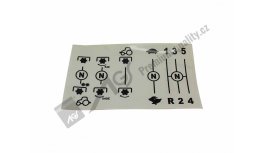 Štítek řazení předního ZVH 540/540E JRL AGS