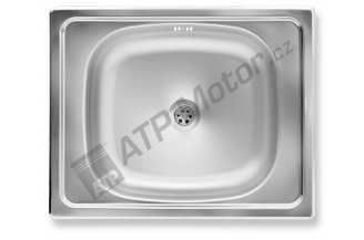 DR40/50A: Sink with overflow 40x50 stainless steel