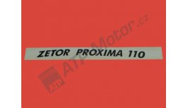 Nápis Zetor Proxima 110 L