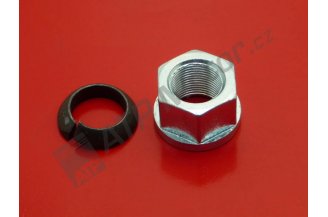 64020373KOM: Scheibenmutter M22x1,5 gerade mit Feder