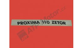 Nápis Zetor Proxima 110 P