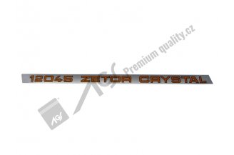 86803001: Nápis ZET CRYSTAL 12045 P AGS