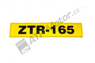0300740: Decal ZTR 165
