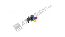 Hlava otočná průchozí 3 trysky