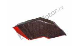 Mudguard upholstery LH brown