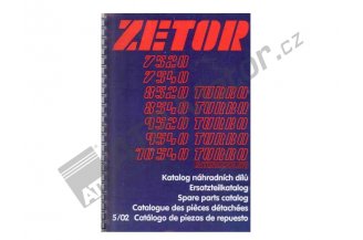 222212370: Katalog náhradních dílů Z 7520-10540 motor 7801, 1201, 1001, 1301