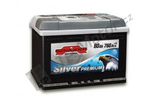 SZ12V80AH02: Akumulátor SZNAJDER PREMIUM 12V 80Ah 760A