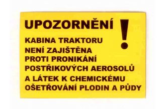 59116686: Warnhinweis 1 Kabine für chemische Stoffe