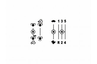 53802031: Plate - shift pattern