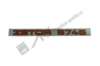 67455301: Nápis ZET 6745 AGS