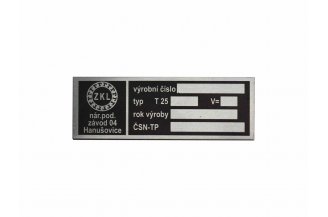 Z25STITKABVYR: Kabinenetikett für die Produktion