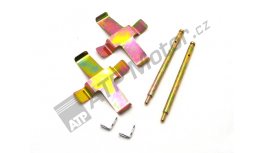 Satz Stifte und Rückhaltefedern