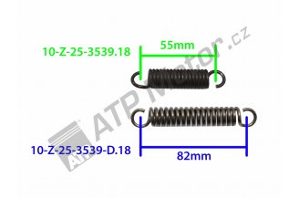 Z253539D.18: Pružina brzdové čelisti Z-25 delší l=118mm