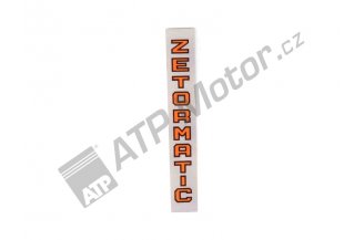 67115306: Decal ZET matic orange and silver
