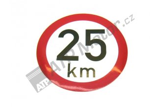 25: Konstrukční rychlost 25 km