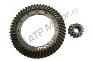 54153933: Gear and bevel pinion t=13/53