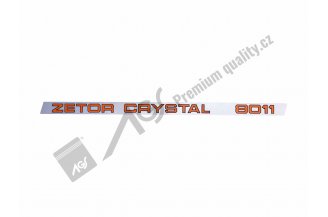 80802002: Nápis ZET 8011 CRYSTAL L AGS