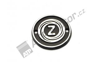 Z2538041.23AL: Fabrikschild Z-25, Z-50S rund AL 95-5318, 17.5204