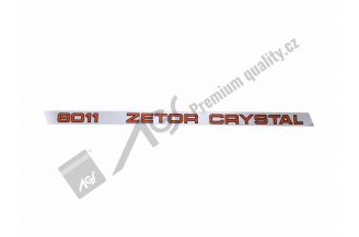 80802001: Nápis ZET 8011 CRYSTAL P AGS