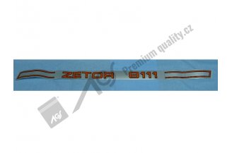 80804006: Nápis ZET 8111 L AGS