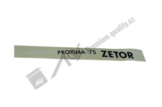 65802014: Nápis boční P Proxima 75 AGS