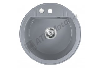 DRGM1/51GA: Granit sink oval grey