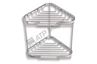 6071,0: Dvojitá rohová police malá Drátěný program chrom