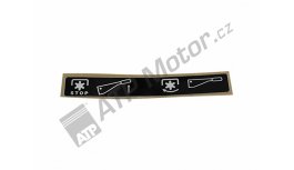 Etikett manuelle Auslösung der PTO-Kupplung