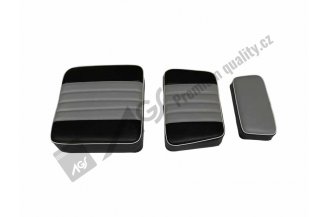 41115400LUX: Seat cushion grey Aerolastic de luxe 3-pcs AGS