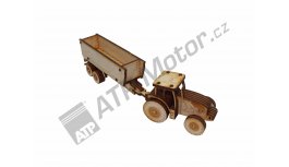 Mini tractor model ZET Crystal with trailer