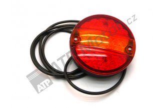 W19D: Světlomet zadní kulatý třídílný LED