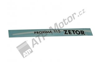65802072: Decal ZET Proxima Power 115 RH