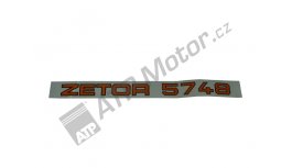 Nápis ZET 5748 P/L
